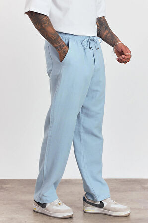 Beli Lastikli Bağcıklı Bol Kesim Pantolon AG-Y23113LNS