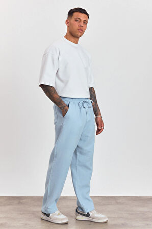 Beli Lastikli Bağcıklı Bol Kesim Pantolon AG-Y23113LNS