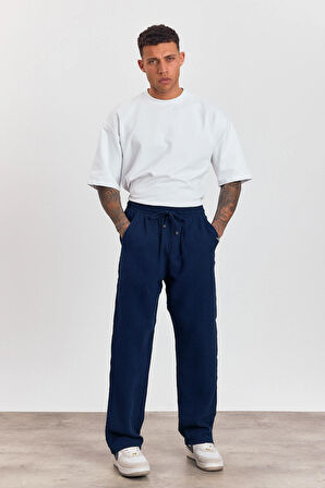 Beli Lastikli Bağcıklı Bol Kesim Pantolon AG-Y23113LNS