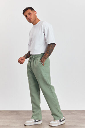 Beli Lastikli Bağcıklı Bol Kesim Pantolon AG-Y23113LNS