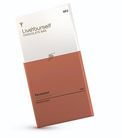 LiveYourself Chocolate Bar Reseratrol 40 gr
