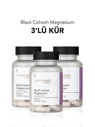 Live Yourself Black Cohosh Magnezyum 3 lü Kür