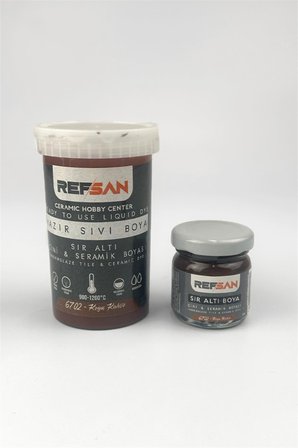Hazır Çini ve Seramik Boyası 6702 Koyu Kahve 1 kg