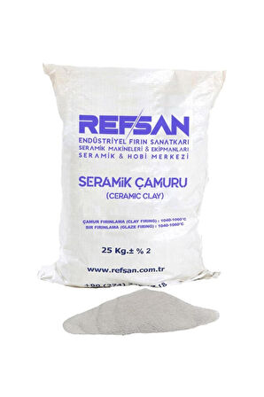 756 Seramik Çamuru Döküm Toz (1050°C) -10 Kg