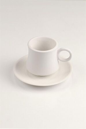 Kazan Kahve Fincanı | Seramik Bisküvi 6'lı (Ham Ürün)