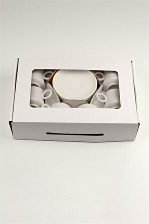 Kazan Kahve Fincanı | Seramik Bisküvi 6'lı (Ham Ürün)