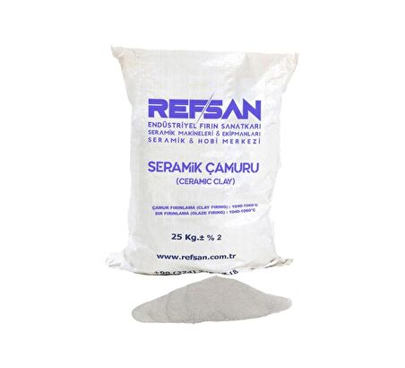 Seramik Çamuru Döküm Toz (1050°C) 25 kg