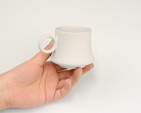 Kazan Çay Fincanı | Seramik Bisküvi (Ham Ürün)