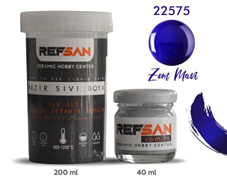 Hazır Çini ve Seramik Boyası 22575 Zem Mavisi 40 ml