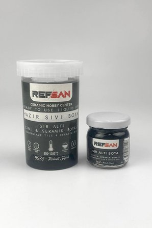 Hazır Çini ve Seramik Boyası 9530 Kobalt Siyah 40 ml