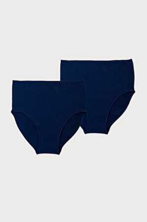 Kadın Bordo 2 Li Paket Modal Yüksek Bel Slip Külot 1955