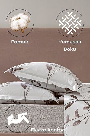LaVella Yastık Kılıfı Koleksiyonu 2 Parça - Uykuya Açılan Çiçekli Kapı 50X70