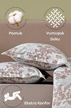 LaVella Yastık Kılıfı Koleksiyonu 2 Parça - Uykuya Açılan Çiçekli Kapı 50X70/