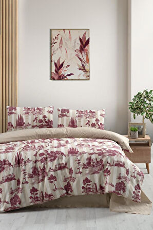 Çift Kişilik Nevresim Takımı Helena Krem - 200x220
