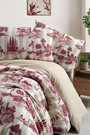 Çift Kişilik Nevresim Takımı Helena Krem - 200x220