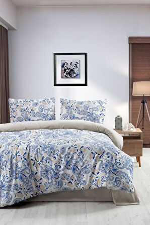 Çift Kişilik Nevresim Takımı 4 Parça Hürrem Çok Renkli - 200x220