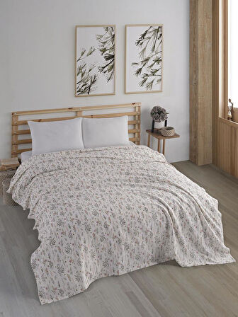 Çift Kişilik Baskılı Pike Yatak Örtüsü Daisy 200x230 cm