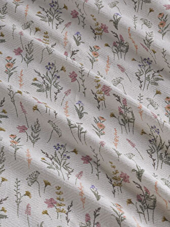 Çift Kişilik Baskılı Pike Yatak Örtüsü Daisy 200x230 cm