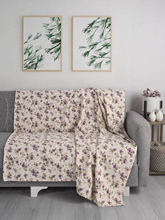Çift Kişilik Baskılı Pike Yatak Örtüsü Daisy 200x230 cm
