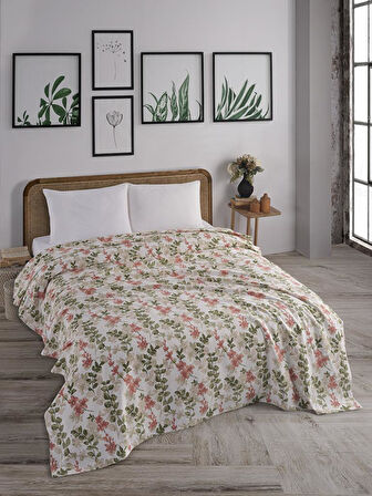 Çift Kişilik Baskılı Pike Yatak Örtüsü Daisy 200x230 cm