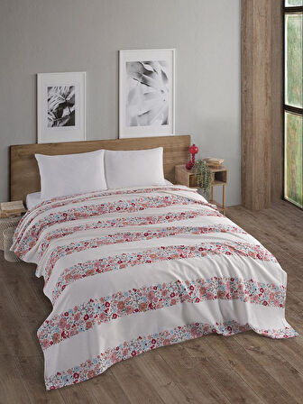 Çift Kişilik Baskılı Pike Yatak Örtüsü Daisy 200x230 cm