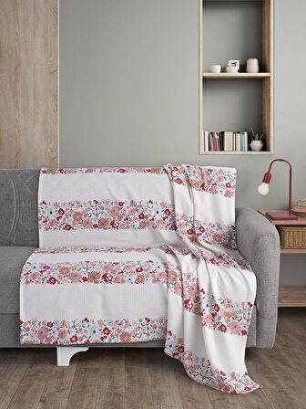 Çift Kişilik Baskılı Pike Yatak Örtüsü Daisy 200x230 cm