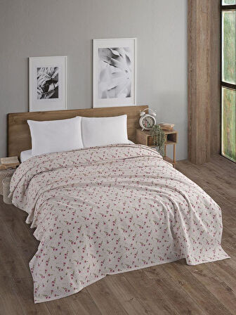 Çift Kişilik Baskılı Pike Yatak Örtüsü Daisy 200x230 cm
