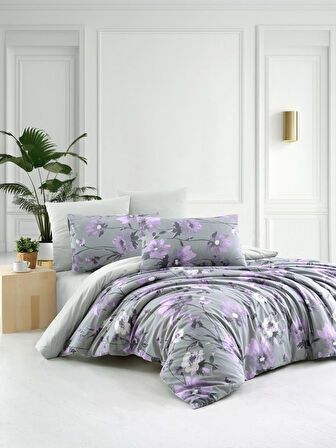 Nevresim Takımı Çift Kişilik Pp %100 Pamuk Percale Baskılı