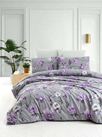Nevresim Takımı Çift Kişilik Pp %100 Pamuk Percale Baskılı