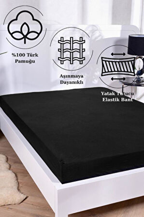 Aç-Tak Lastikli Tek Kişilik Çarşaf – 160x200+30 cm – Polycotton  Matriss Serisi