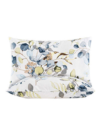 Yastık Kılıfı 2’li Flora Percale Baskılı %100 Pamuk 50x70 cm