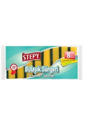 STEPY DÜZ BULAŞIK SÜNGERİ 8 Lİ