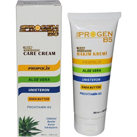 Progen B5  Propolis, Aloevera, Unisteron, Shea Yağı, Provitamin B5  İçerikli 100 Ml Bakım Kremi