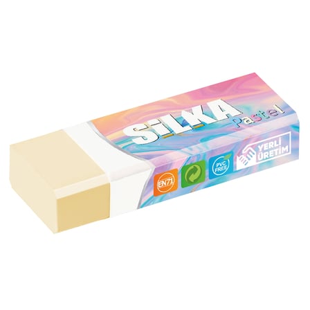 Silka Art.4 Pastel Öğrenci Silgisi Karışık Renklerde (20 Li Kutu)