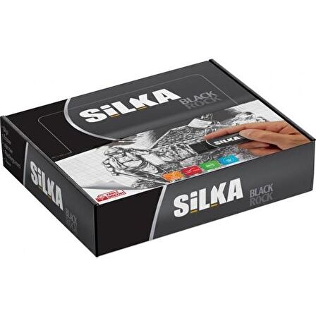 Silka Art.9 Black Rock Silgi 20'li Paket(Siyah)