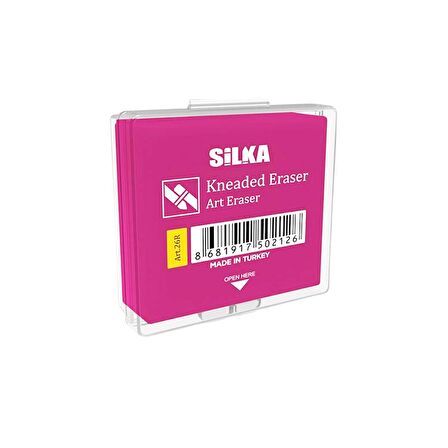 Silka Hamur Silgi Neon Renk ART-26R (1 Adet)