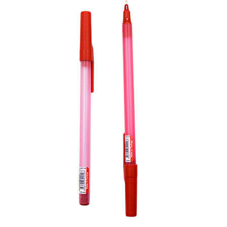 Silka Linc Icon 1.0 mm İğne Uç Tükenmez Kalem Kırmızı 50 Adet