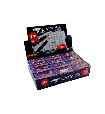 Kaly 24 Adet Mavi Sınav Silgisi ART.591 (1 Paket)