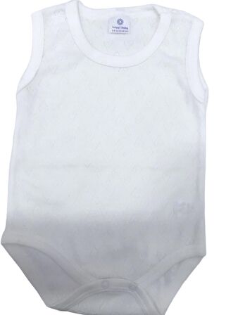 Luggi Baby Atlet Body Jakarlı Ekru Kalpli