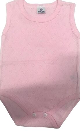 Luggi Baby Atlet Body Jakarlı Pembe Kalp
