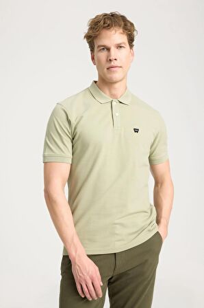 Kısa Kollu Polo T-shirt Tea Leaf