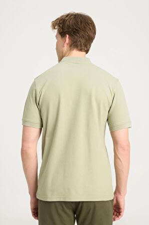 Kısa Kollu Polo T-shirt Tea Leaf