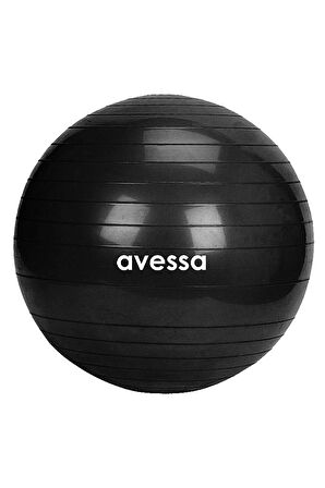 Avessa 65 Cm Pilates Topu Poşet Ambalaj BPT-65 Siyah