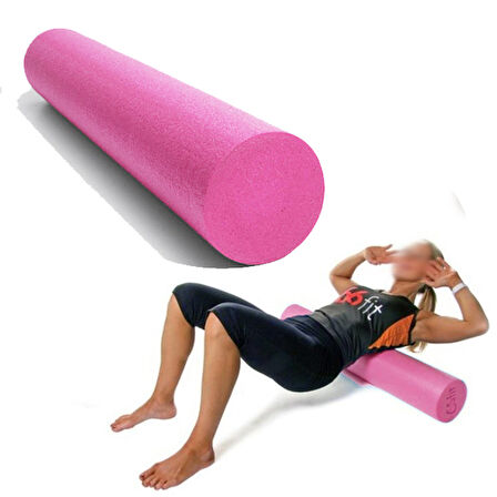 Avessa Uzun Foam Roller BFR-90X15-PINK Pembe Renk 90x15 cm