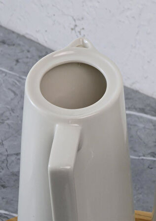 Palma Porselen Yağlık Seti - Stantlı Yağdanlık Takımı - 2x650 ML, 5 Parça