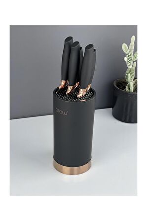 Arow Karma Bıçak Seti 5'li Gri Bronz 