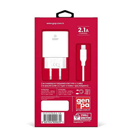 Gnp Type-C Hızlı Şarj Aleti Beyaz