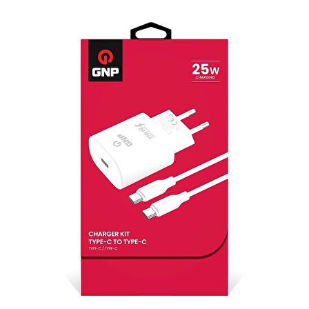 Gnp Type-C 25 Watt Hızlı Şarj Aleti Beyaz