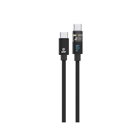GNP Led Ekran Kablo TYPE-C To Type-C 1.2 Metre Siyah