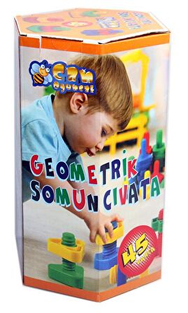 GEOMETRİK SOMUN CIVATA 45 PARÇA